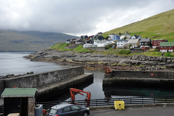 The small port in the village of Kvvk, Streymoy, Faroe Islands