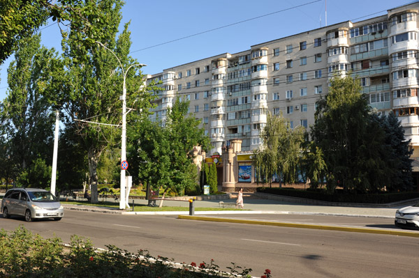Soviet-era apartment blocks, 25 October Street, Tiraspol