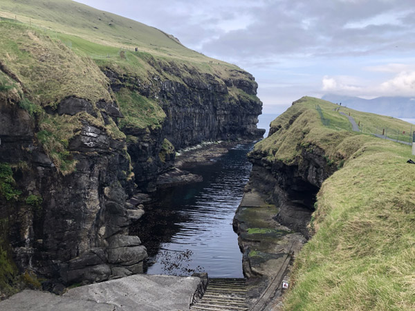Gjgv Natural Harbor, Eysturoy, Faroe Islands