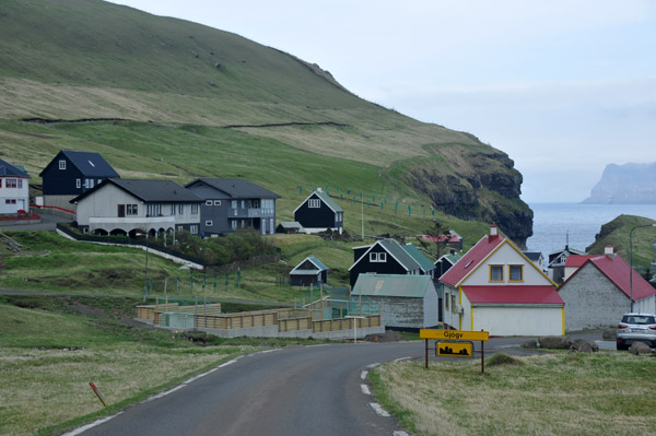 Entering Gjgv at the end of the Gjarlei∂ Scenic Route, Eysturoy