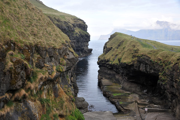 Gjgv Natural Harbor, Eysturoy, Faroe Islands