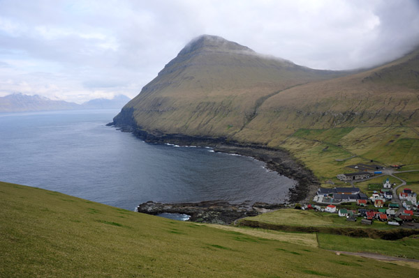 Village of Gjgv from the Nasin pature, Eysturoy, Faroe Islands