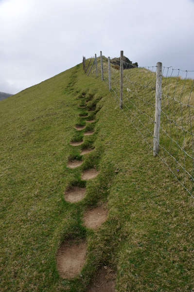 Footpath along the Gjgv cliffs, Eysturoy