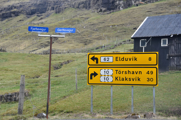 Coastal road to Elduvík, Eysturoy, Faroe Islands