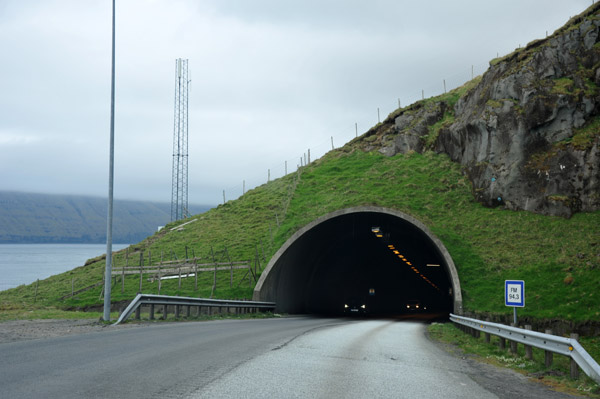 Norðoyatunnilin, 6km subsea tunnel opened in 2006 linking Eysturoy and Bordoy, Faroe Islands