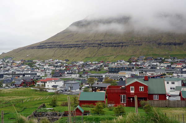 Klaksvk, population 5001, the second largest in the Faroe Islands after the captain Trshavn