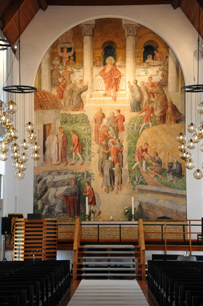 Altarpiece of the Great Banquet, Joakim Skovgaard, 1901, Christianskirkjan