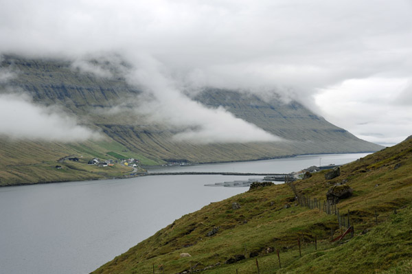The bridge from Bor∂oy to Kunoy, Faroe Islands