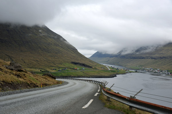 East coastal road of Bor∂oy, Faroe Islands