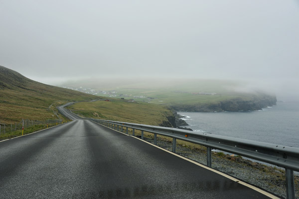 East coastal road of Vi∂oy, Faroe Islands