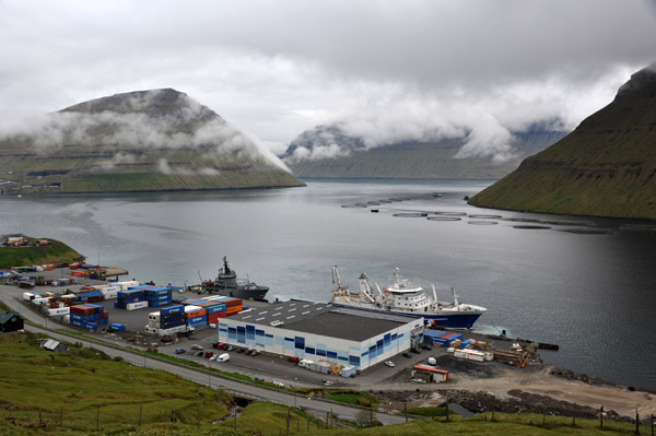 Small container terminal, Port of Klaksvk, Bor∂oy, Faroe Islands