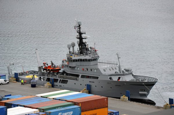 Faroe Islands patrol boat Brimil, Port of Klaksvk, Bor∂oy