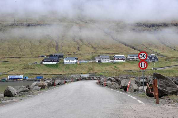 The causeway from Bor∂oy to the island of Kunoy, Faroe Islands