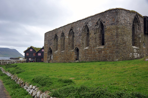 Ruins of St. Magnus Cathedral, Kirkjobur, Streymoy, Faroe Islands