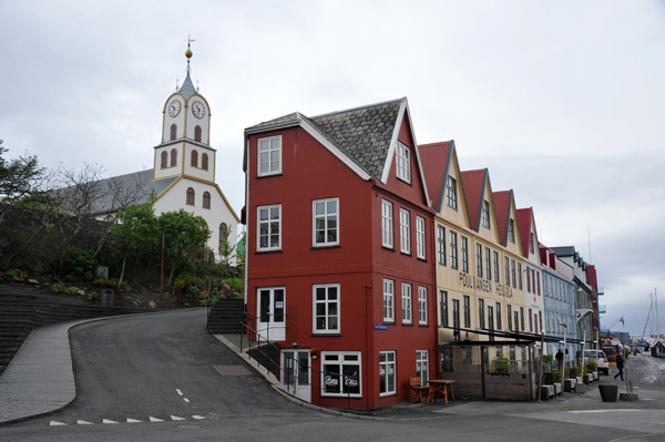 Under Bryggjubakka, Trshavn waterfront and cathedral
