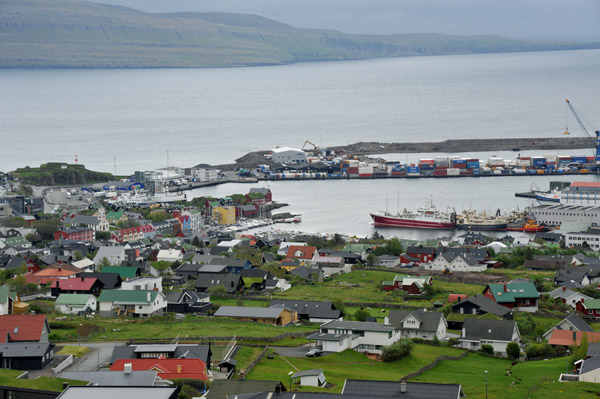 Port and Town Center, Trshavn, Faroe Islands