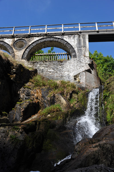 Aqueduct and cascade, Great Laxey Mine