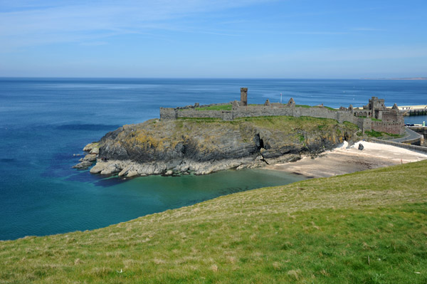 St. Patrick's Isle and Peel Castle from St. Patrick's Hill, Isle of Man