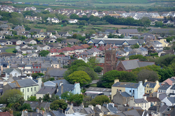 Town of Peel from St. Patrick's Hill, Isle of Man