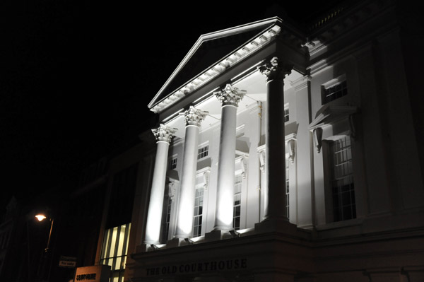 Douglas Court House at night, Isle of Man