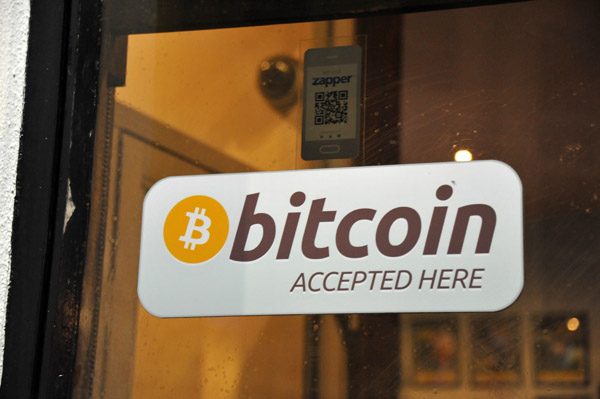 Bitcoin Accepted Here, Douglas, Isle of Man