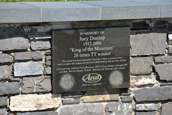 Joey Dunlop King of the Mountain 26 times TT winner (1952-2000)