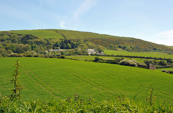 View from the Main Road back to the central highlands, Isle of Man