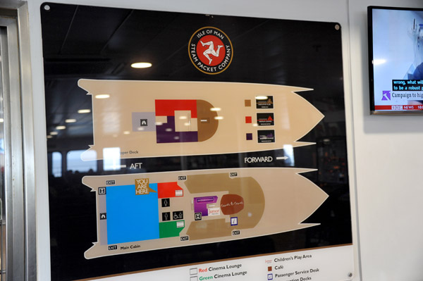 Layout of the Manannan Fast Ferry