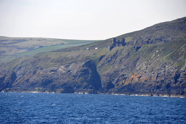 Sailing up the southeast coast of the Isle of Man