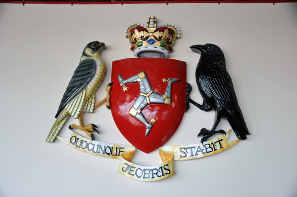 Isle Man Coat-of-Arms Quocunque Jeceris Stabit