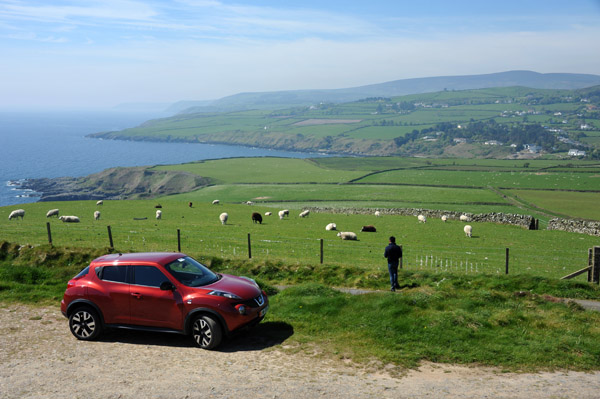 Parking for the short scenic walk to Maughold Head Lighthouse 