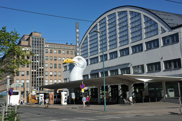 HAM Helsinki Art Museum in the recycled tennis venue from the 1952 Helsinki Olympics