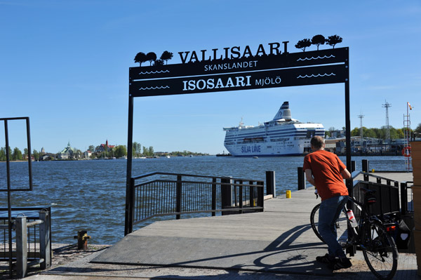Vallisaari ferry dock in Central Helsinki
