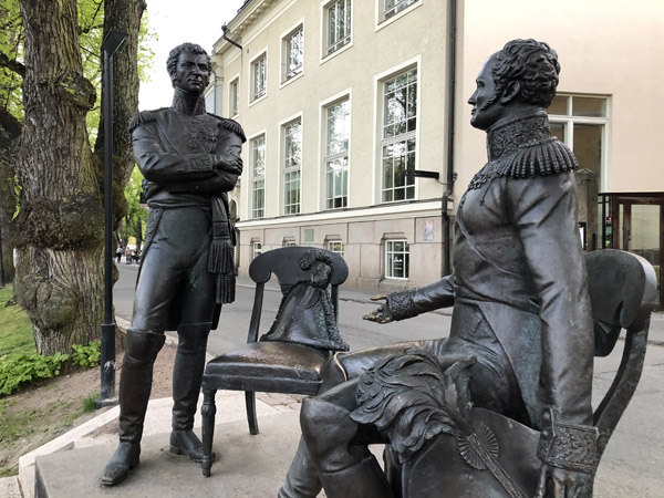 In 1812, Russian Tsar Alexander I met with Swedish Crown Prince Karl Johan