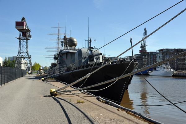 FNS Karjala, a Finnish corvette in active service 1969-2002, now a museum ship