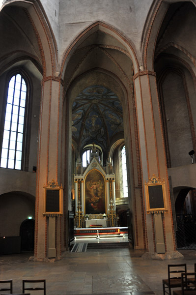 Approaching the altar of Turku Cathedral