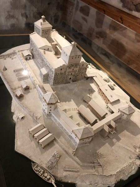 Model of an earlier version of Turku Castle 