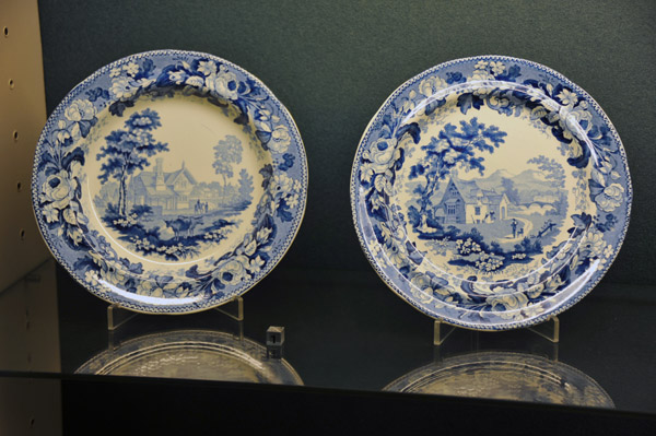 Blue and white porcelain plates, Turku Castle