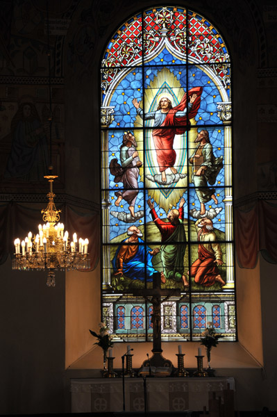Stained glass window of the Transfiguration, Rauma Church