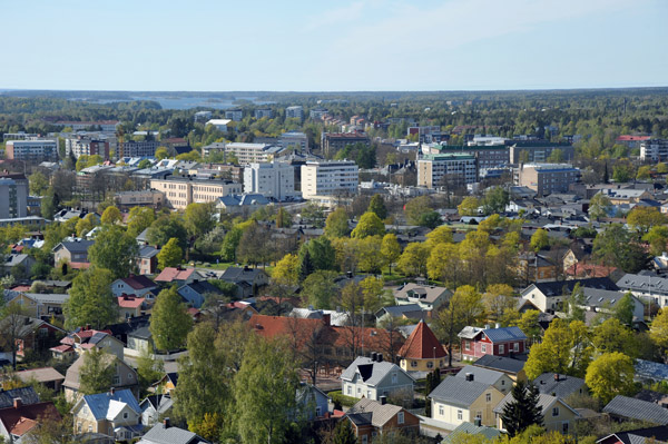 View northwest from the Rauma Water Tower