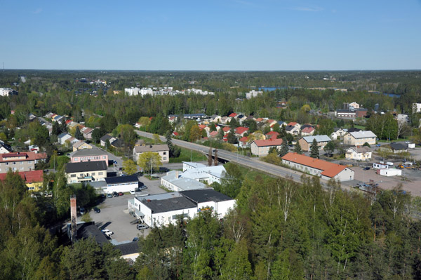 View northeast from the Rauma Water Tower