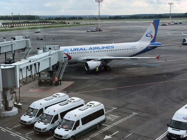 Ural Airlines A320 at Moscow DME