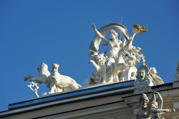 Melpomene in a quadriga drawn by lions, Odessa Opera and Ballet Theater