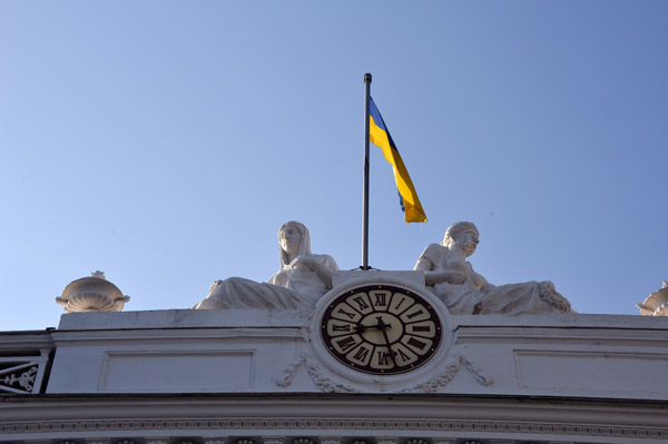 Clock of the Odessa City Council, Dums'ka Square