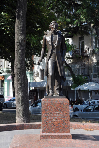 Monument to Polish romantic poet Adam Mitskevych