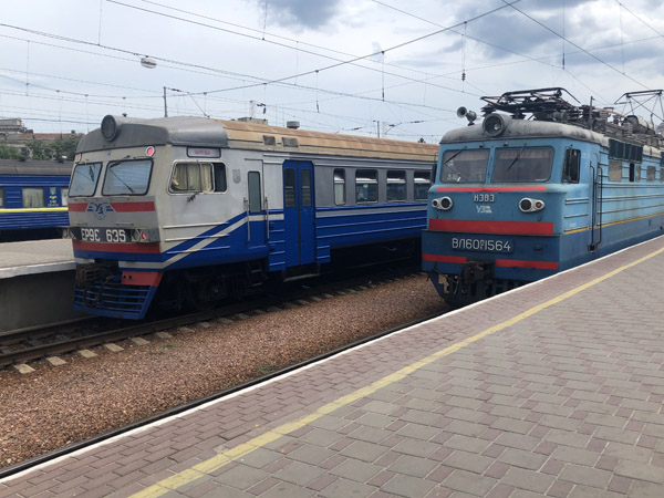 Trains at Odessa Railway Station