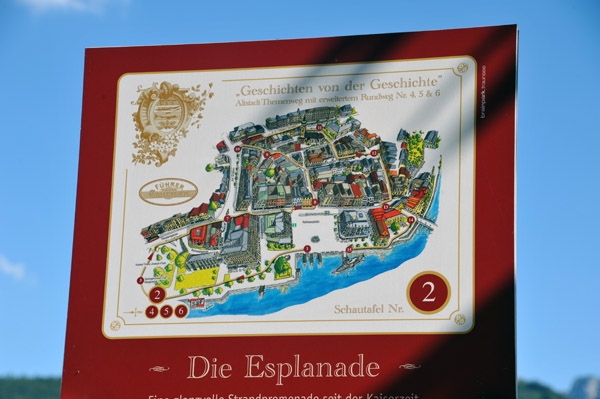 Tourist map of Gmunden, Austria