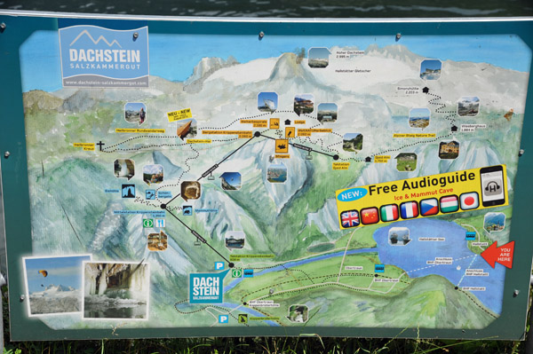 Map of Dachstein, Salzkammergut