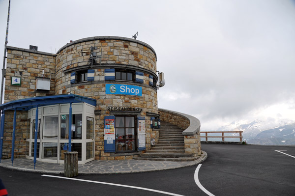 Souvenir shop on top of the Edelweißspitze