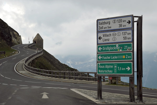 Returning to the main Großglockner Hochalpenstraße